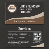 Flooring Installation QR Code Visitenkarte