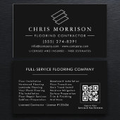 Flooring Installation Service QR Code Visitenkarte