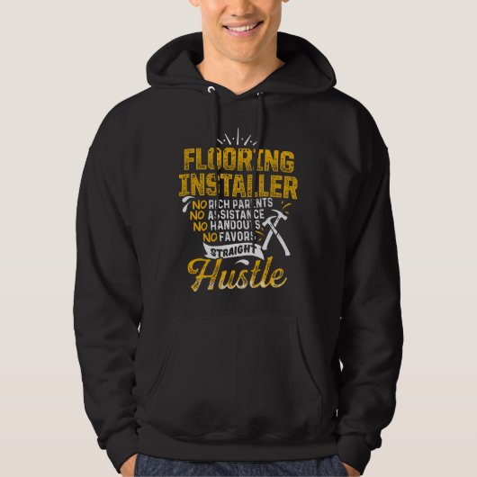 Flooring Installer Contractor Fun Skills Floor Ins Hoodie (Vorderseite)