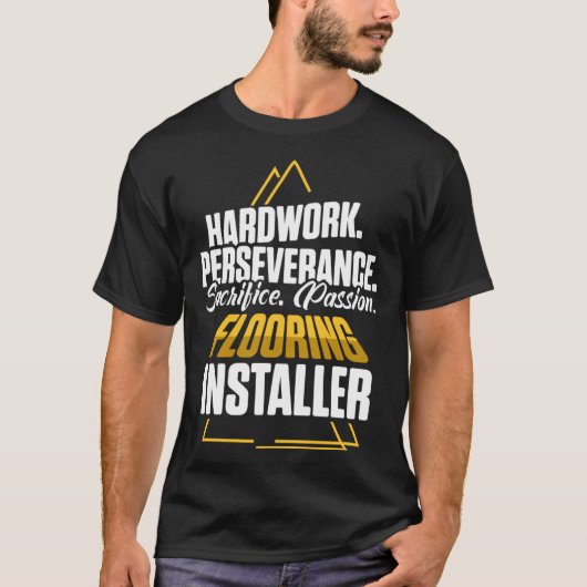 Flooring Installer Contractor Hardwork Floor Insta T-Shirt (Vorderseite)