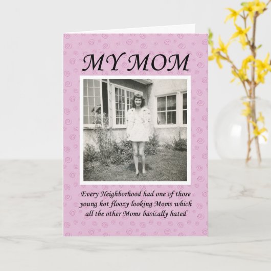 Floosy Mama Geburtstag Karte (Gelbe Blume)