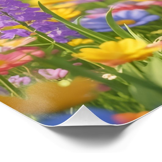 Floowery Scarecrow  Poster (Ecke)