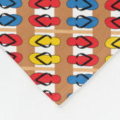 Flop Flops primäre Farbstreifen kippen Fleecedecke (Ecke)