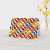 Flop Flops primäre Farbstreifenkarte kippen Karte (Gelbe Blume)