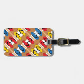 Flop Flops Primärfarbstreifen Personalisiert Gepäckanhänger (Vorderseite horizontal)