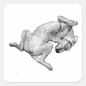 Flop Mode: Activated – Dog Art Sticker (Vorderseite)
