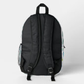Flop-Muster gedreht Bedruckter Rucksack (Rückseite)