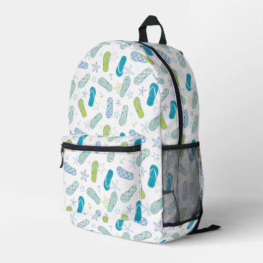 Flop-Muster gedreht Bedruckter Rucksack (Rückseitige Ecke Rechts)