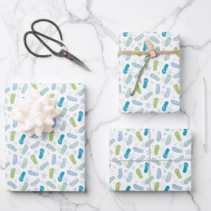 Flop-Muster gedreht Geschenkpapier Set