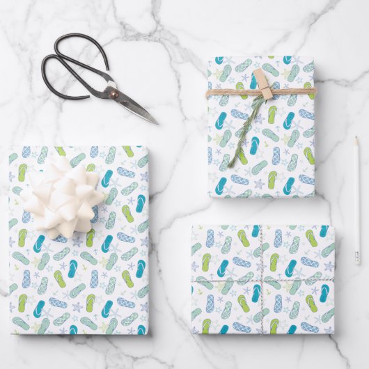 Flop-Muster gedreht Geschenkpapier Set (Vorderseite)