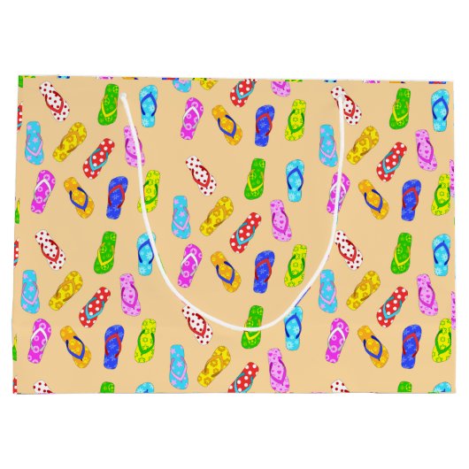 Flop-Muster gedreht Große Geschenktüte (Rückseite)