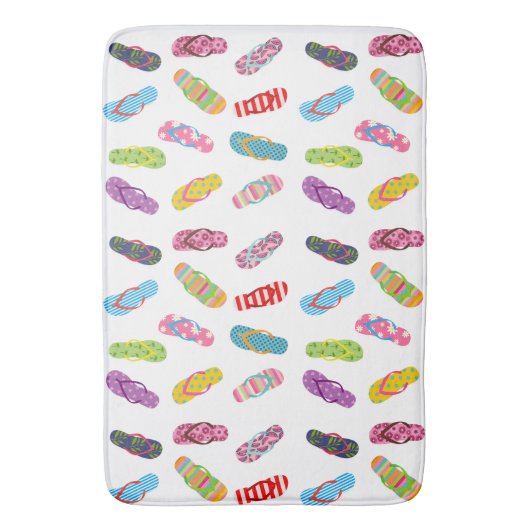 Flop-Muster gedreht | Jegliche Hintergrundfarbe Badematte (Vorderseite Vertikal)