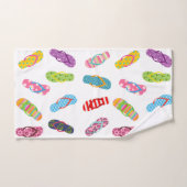 Flop-Muster gedreht | Jegliche Hintergrundfarbe Badhandtuch Set (Handtuch)