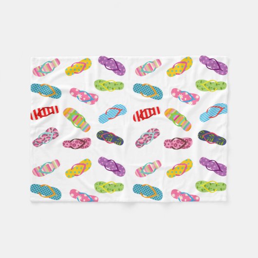 Flop-Muster gedreht | Jegliche Hintergrundfarbe Fleecedecke (Vorderseite (Horizontal))