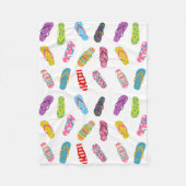 Flop-Muster gedreht | Jegliche Hintergrundfarbe Fleecedecke (Vorderseite)