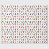 Flop-Muster gedreht | Jegliche Hintergrundfarbe Geschenkpapier (Flach)