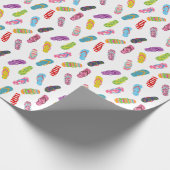 Flop-Muster gedreht | Jegliche Hintergrundfarbe Geschenkpapier (Ecke)