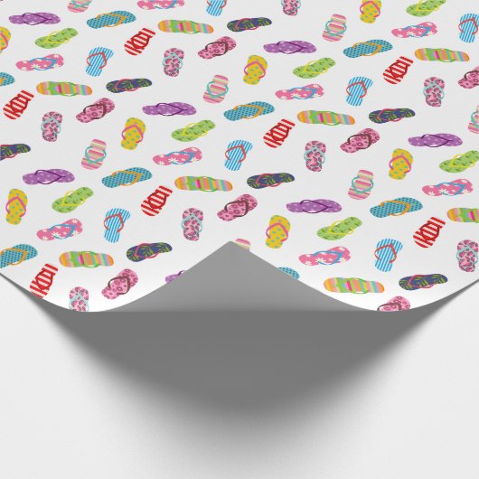 Flop-Muster gedreht | Jegliche Hintergrundfarbe Geschenkpapier (Ecke)