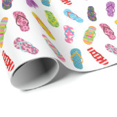 Flop-Muster gedreht | Jegliche Hintergrundfarbe Geschenkpapier (Rolleneckpunkt)