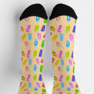 Flop-Muster gedreht Socken