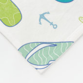 Flop-Muster Umgedreht Fleecedecke (Ecke)