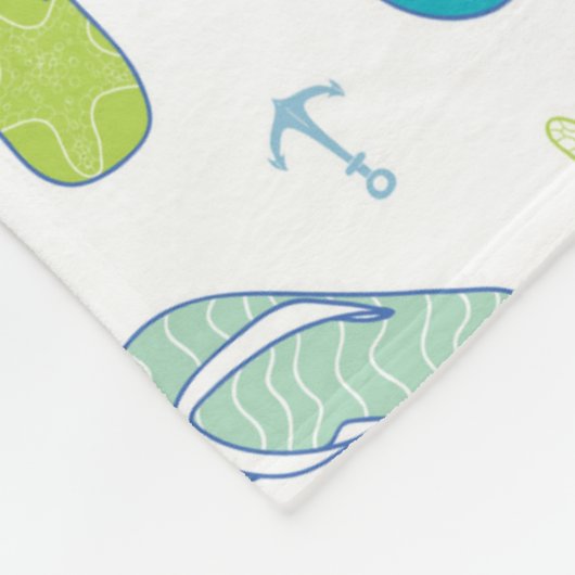 Flop-Muster Umgedreht Fleecedecke (Ecke)