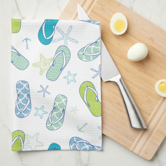 Flop-Muster Umgedreht Geschirrtuch (Viertel Falte)