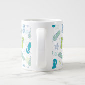 Flop-Muster Umgedreht Jumbo-Tasse (Rückseite)