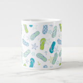 Flop-Muster Umgedreht Jumbo-Tasse (Vorderseite)