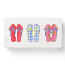 Flop Wood Sign Umgedreht