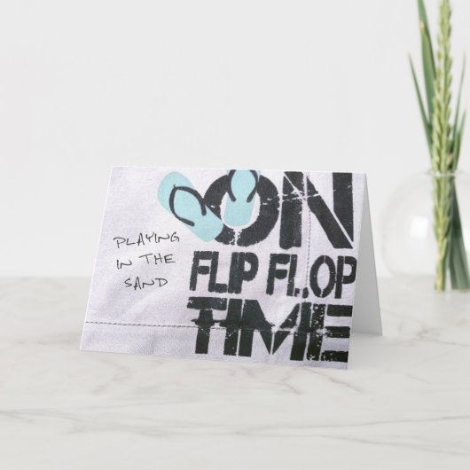 FLOP-ZEITGrußkarte gedreht Dankeskarte (Vorderseite)