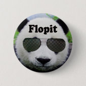 Flopit Knopf (Panda) Button (Vorderseite)