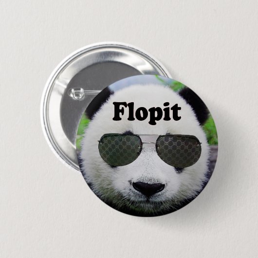 Flopit Knopf (Panda) Button (Vorne & Hinten)