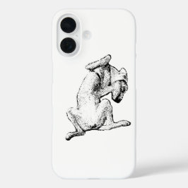 Flopped & Fabulous – Dog Line Art Phone Case