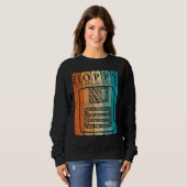 Floppy Disk Periodic Table Elements Computer Nerd  Sweatshirt (Vorne ganz)