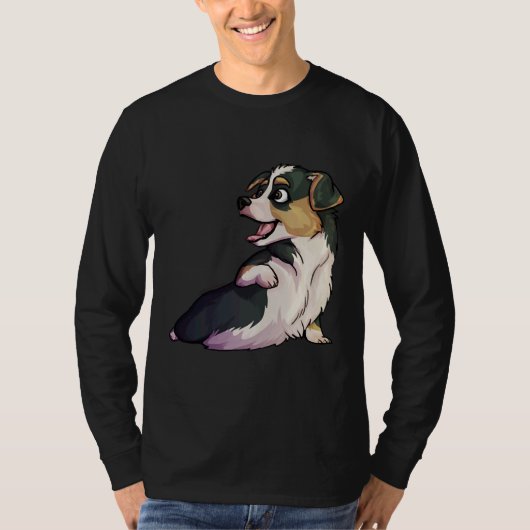 Floppy Eared Baby Corgi T-Shirt (Vorderseite)