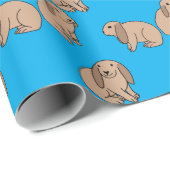 Floppy Oared Bundnies Geschenkpapier (Rolleneckpunkt)