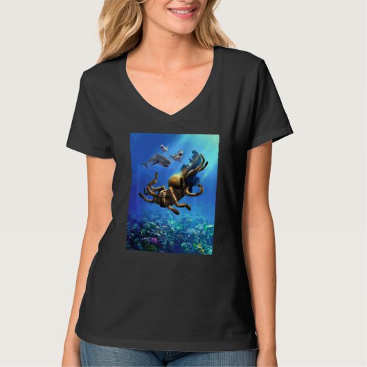 Floppy Sea Spider Octopus T-Shirt (Vorderseite)