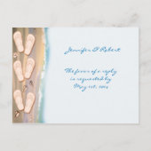 Flops auf der Beach-UAWG-Postkarte spiegeln Einladungspostkarte (Vorderseite)