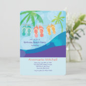 Flops auf der Line-Einladung spiegeln Einladung (Stehend Vorderseite)