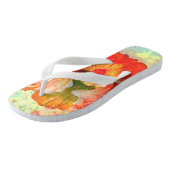 Flops für Frauen mit Orchid spiegeln Badesandalen (Schrägansicht)