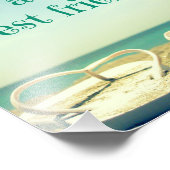 Flops im Beach-Foto spiegeln Fotodruck (Ecke)