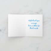 Flops Pool-Party spiegeln Vielen Dank Dankeskarte (Innenseite)