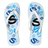 Flops spiegeln - Erste Schritte in Blau Badesandalen (Fußbett)