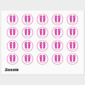 Flops-Sticker kippen Runder Aufkleber (Blatt)