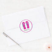 Flops-Sticker kippen Runder Aufkleber (Umschlag)