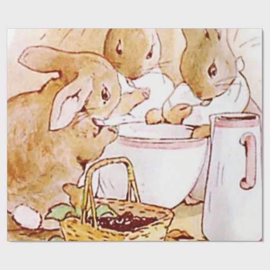 Flopsie Mopsy und Cottontail Beatrix Potter Geschenkpapier (Flach)