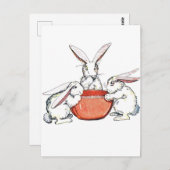 Flopsy, Mopsy und Cotton Schwanz Postkarte (Vorne/Hinten)