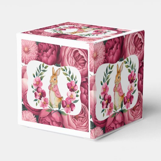 Flopsy's Countryside Adventure Girl Baby Shower Geschenkschachtel (Rückseite)