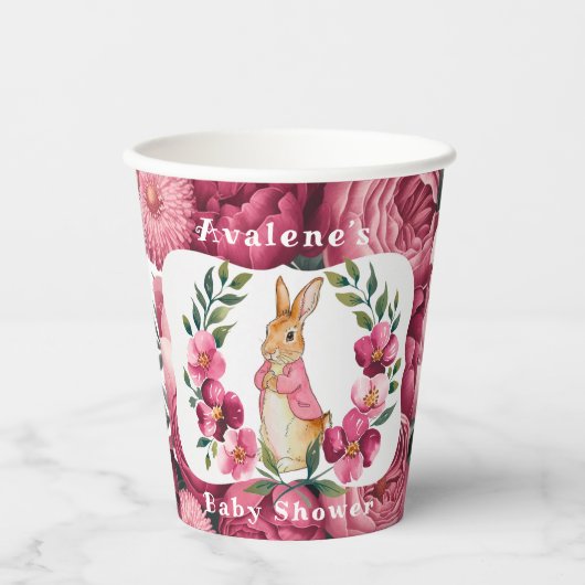 Flopsy's Countryside Adventure Girl Baby Shower Pappbecher (Vorderseite)